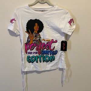 White graphic t-shirt